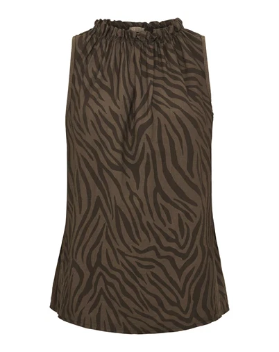 Marta Du Chateau - MDCLucina Top - Brown 